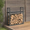 Firewood Rack Grey 110x35x108.5 cm Solid Wood Pine