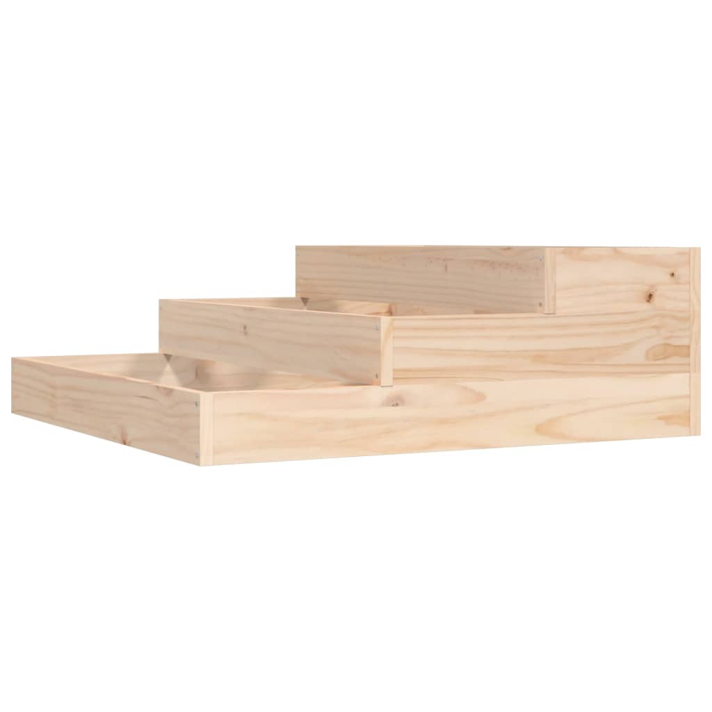 Planter 78x78x27 cm Solid Wood Pine