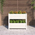 Planter White 77x25x66 cm Solid Wood Pine