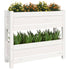 Planter White 77x25x66 cm Solid Wood Pine