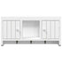 Key Cabinet White 40x8.5x20 cm Engineered Wood&Steel
