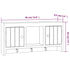 Key Cabinet White 40x8.5x20 cm Engineered Wood&Steel