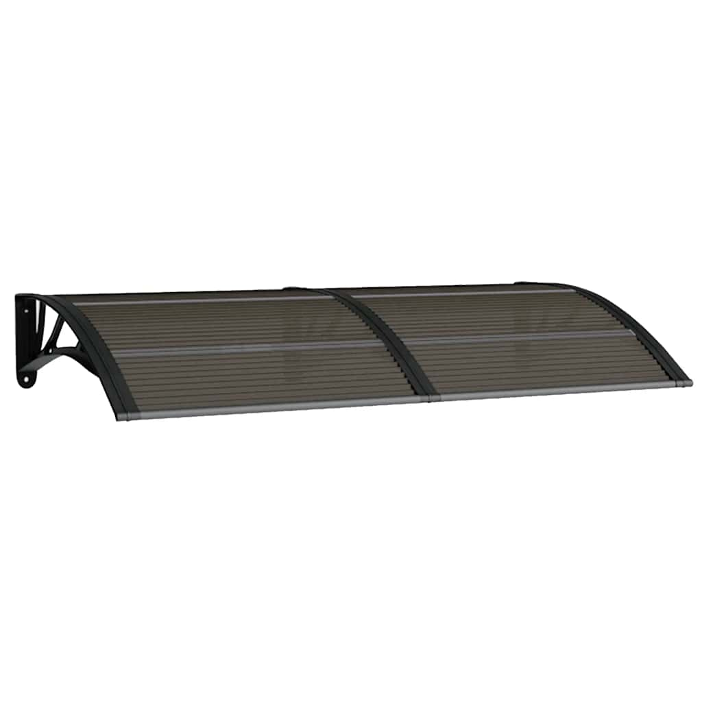 Door Canopy Black 150x75 cm Polycarbonate