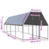 Outdoor Chicken Cage 2x8x2 m Galvanised Steel