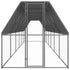 Outdoor Chicken Cage 2x12x2 m Galvanised Steel