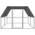 Outdoor Chicken Cage 3x4x2 m Galvanised Steel