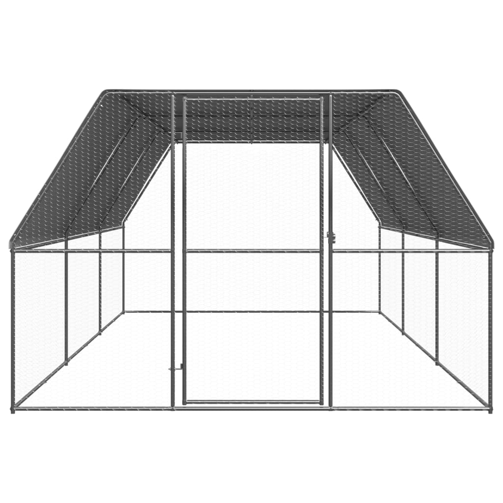Outdoor Chicken Cage 3x6x2 m Galvanised Steel