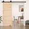 Barn Door 80x1.8x204.5 cm Solid Wood Pine