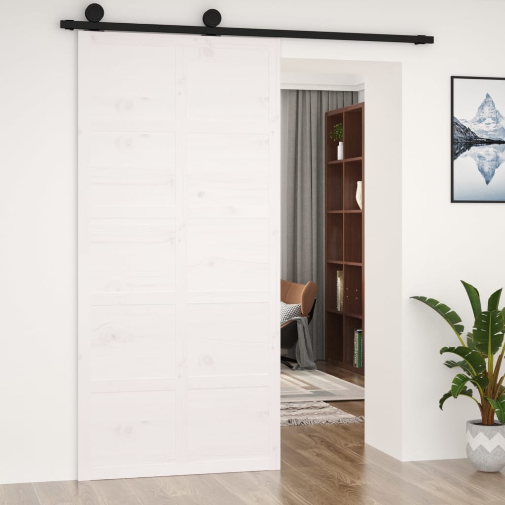 Barn Door White 100x1.8x214 cm Solid Wood Pine