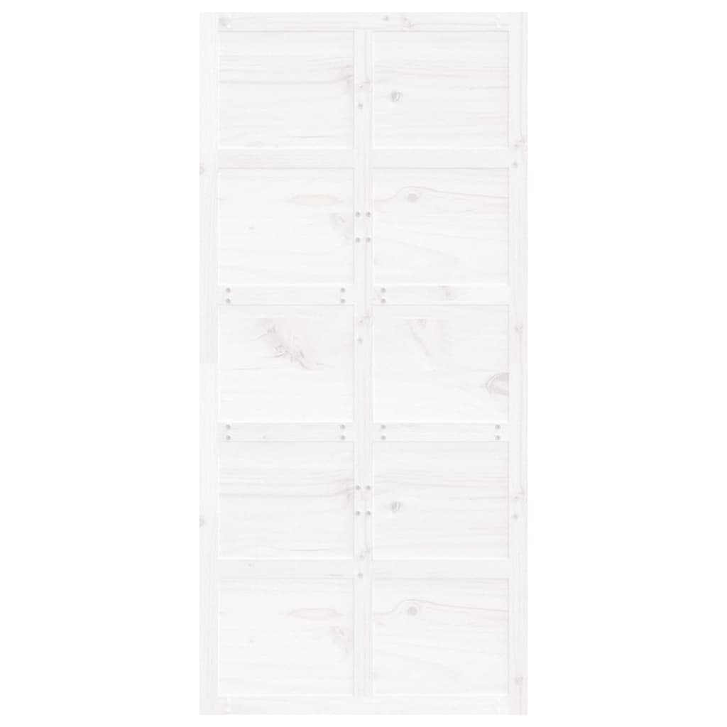 Barn Door White 100x1.8x214 cm Solid Wood Pine