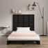 Wall Headboard Black 96x3x91.5 cm Solid Wood Pine