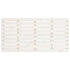 Wall Headboard White 156x3x63 cm Solid Wood Pine