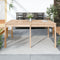 Garden Table 159.5x82.5x76 cm Solid Wood Pine