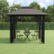 Gazebo with Sidewalls Anthracite 300x300x270 cm Steel