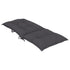 Garden Highback Chair Cushions 6 pcs Anthracite 120x50x7 cm Fabric