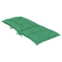 Garden Highback Chair Cushions 6 pcs Green 120x50x7 cm Fabric