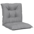 Garden Lowback Chair Cushions 6 pcs Grey 100x50x7 cm Fabric