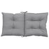 Garden Lowback Chair Cushions 6 pcs Grey 100x50x7 cm Fabric