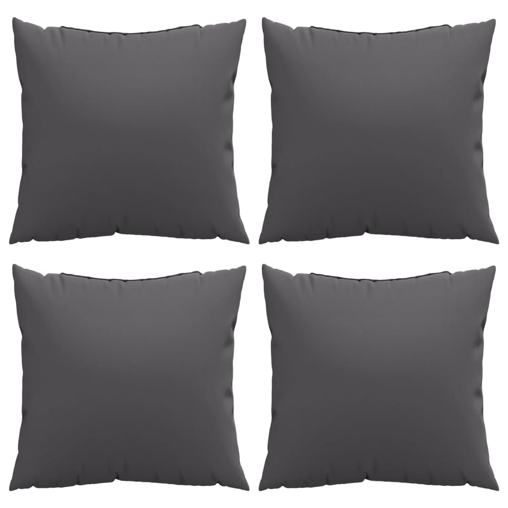 Sofa Cushions 4 pcs Anthracite 40x40 cm Fabric