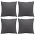 Sofa Cushions 4 pcs Anthracite 40x40 cm Fabric