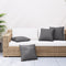 Sofa Cushions 4 pcs Anthracite 40x40 cm Fabric