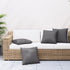 Sofa Cushions 4 pcs Anthracite 40x40 cm Fabric