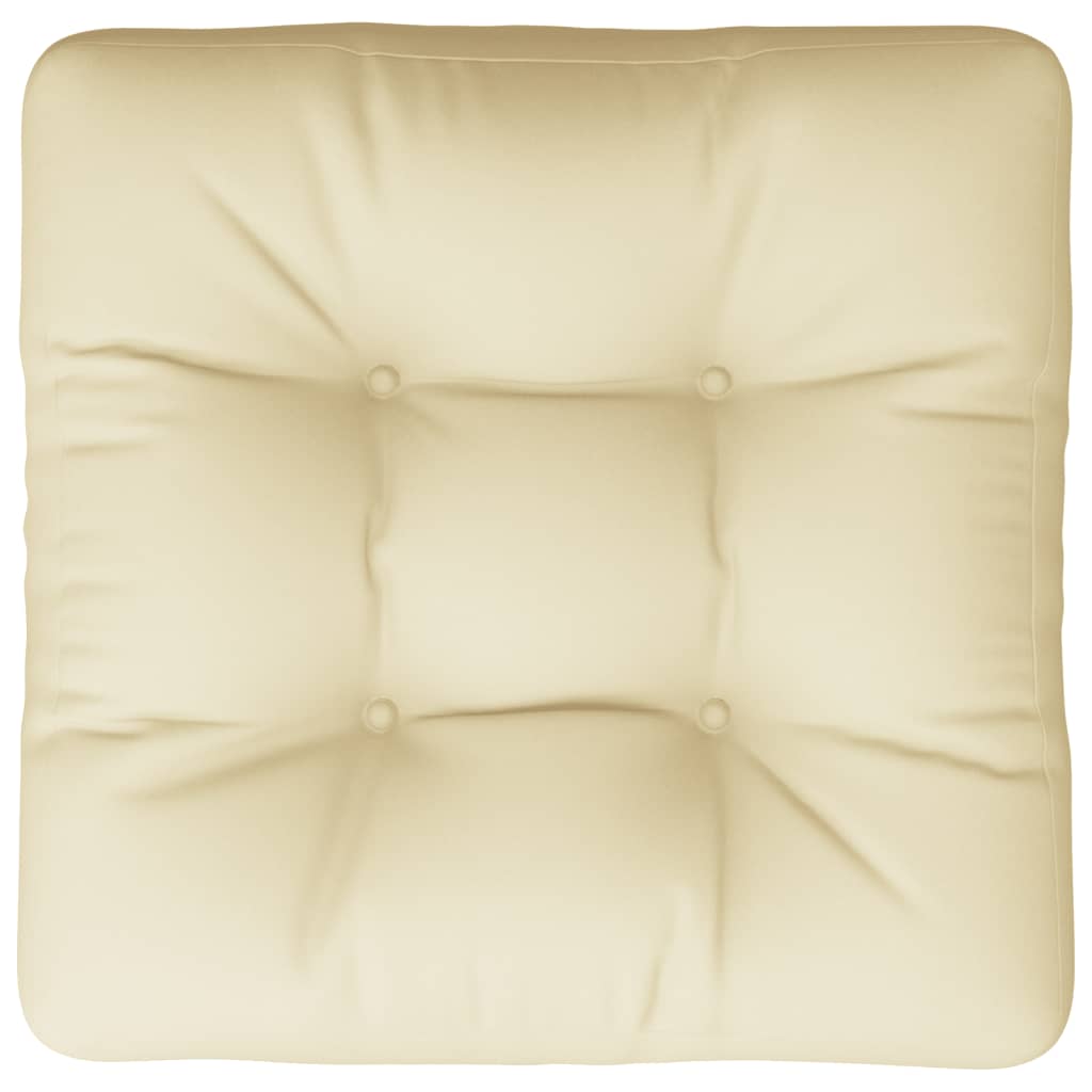 Pallet Cushion Cream 50x50x12 cm Fabric