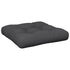 Pallet Cushion Black 50x50x12 cm Fabric