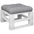 Pallet Cushion Grey 60x60x12 cm Fabric