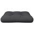 Pallet Cushion Black 60x60x12 cm Fabric