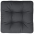 Pallet Cushion Black 60x60x12 cm Fabric