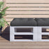 Pallet Cushion Black 60x60x12 cm Fabric