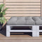 Pallet Cushion Grey 80x80x12 cm Fabric