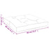 Pallet Cushion Cream 80x80x12 cm Fabric