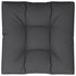 Pallet Cushion Black 80x80x12 cm Fabric