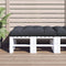 Pallet Cushion Anthracite 120x80x12 cm Fabric