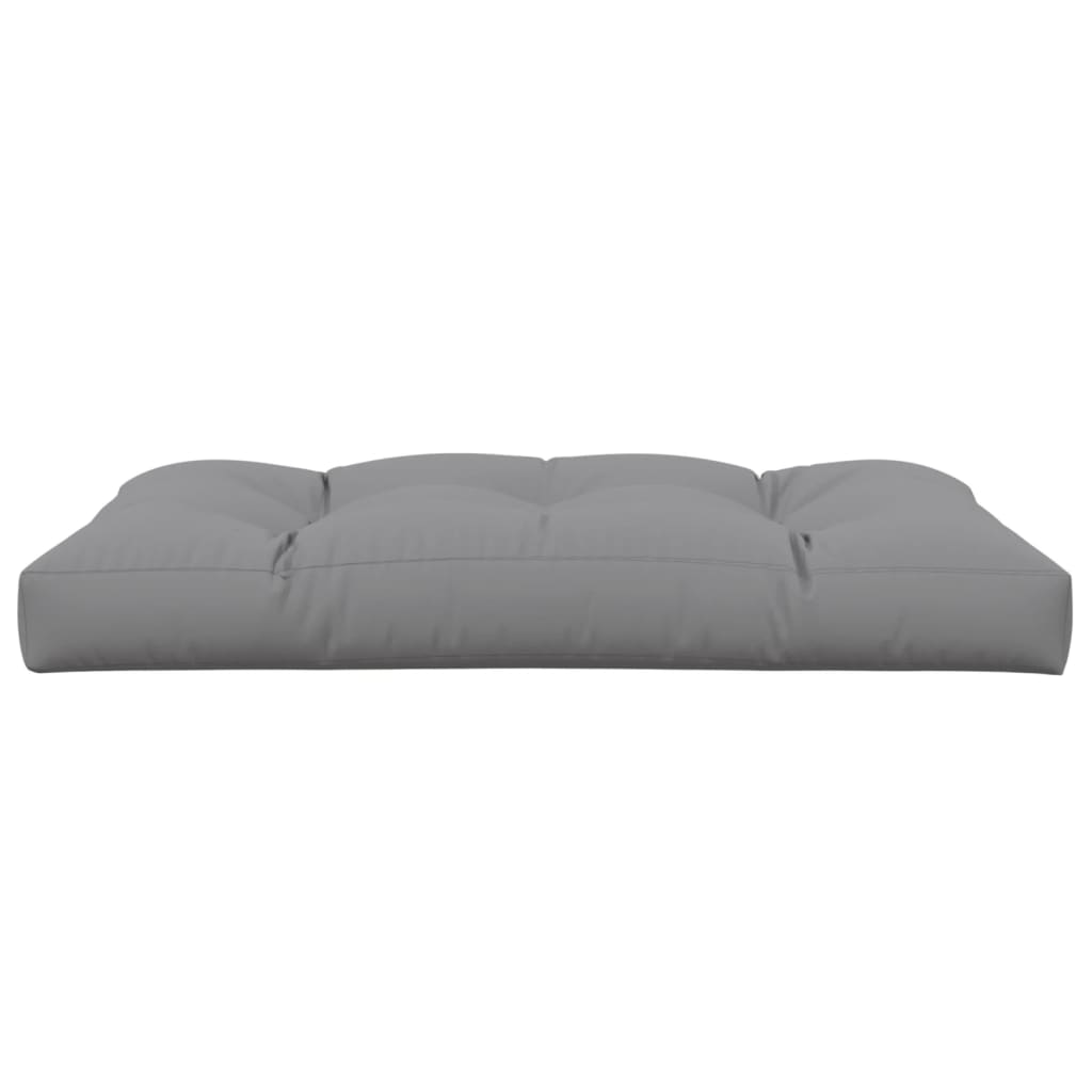 Pallet Cushion Grey 120x80x12 cm Fabric