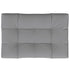 Pallet Cushion Grey 120x80x12 cm Fabric