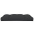 Pallet Cushion Black 120x80x12 cm Fabric