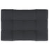 Pallet Cushion Black 120x80x12 cm Fabric