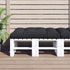 Pallet Cushion Black 120x80x12 cm Fabric