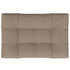 Pallet Cushion Taupe 120x80x12 cm Fabric