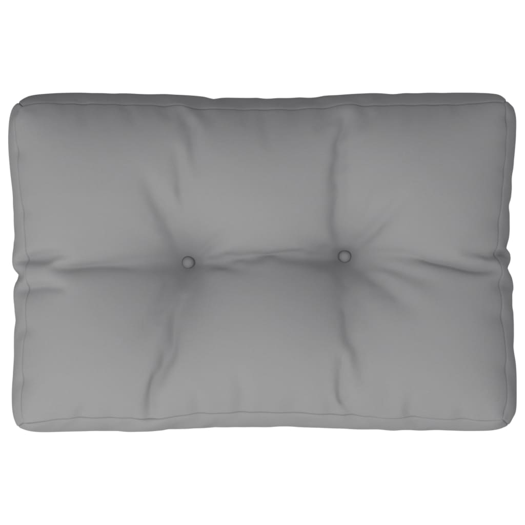 Pallet Cushion Grey 50x40x12 cm Fabric