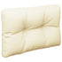 Pallet Cushion Cream 50x40x12 cm Fabric