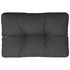 Pallet Cushion Black 50x40x12 cm Fabric