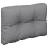 Pallet Cushion Grey 60x40x12 cm Fabric