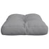 Pallet Cushion Grey 60x40x12 cm Fabric