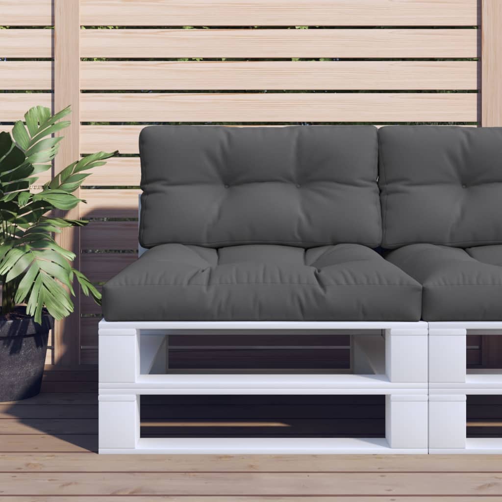 Pallet Cushion Anthracite 80x40x12 cm Fabric