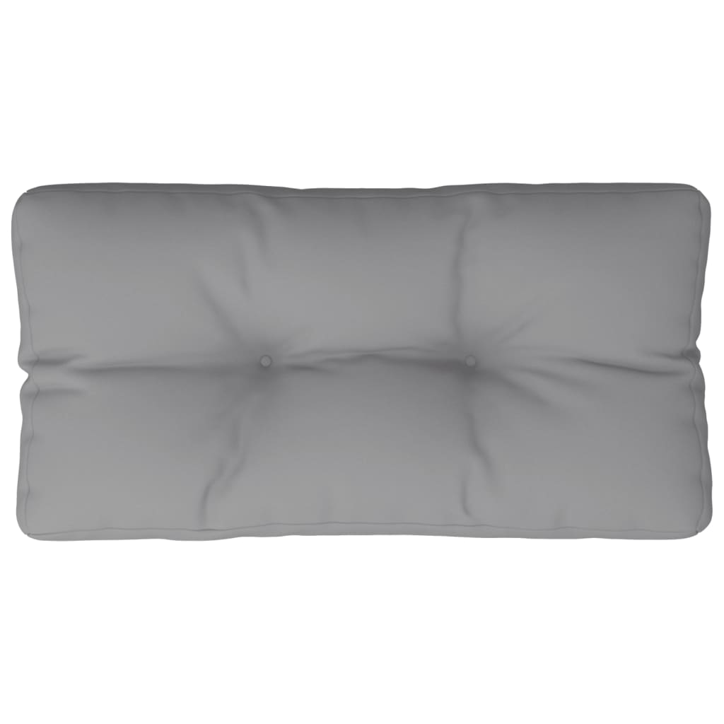 Pallet Cushion Grey 80x40x12 cm Fabric