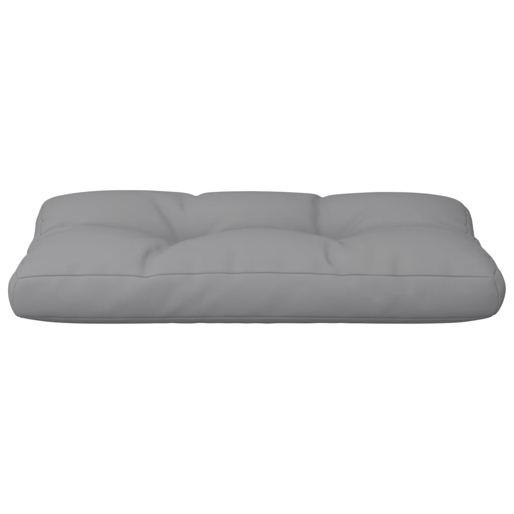 Pallet Cushion Grey 80x40x12 cm Fabric